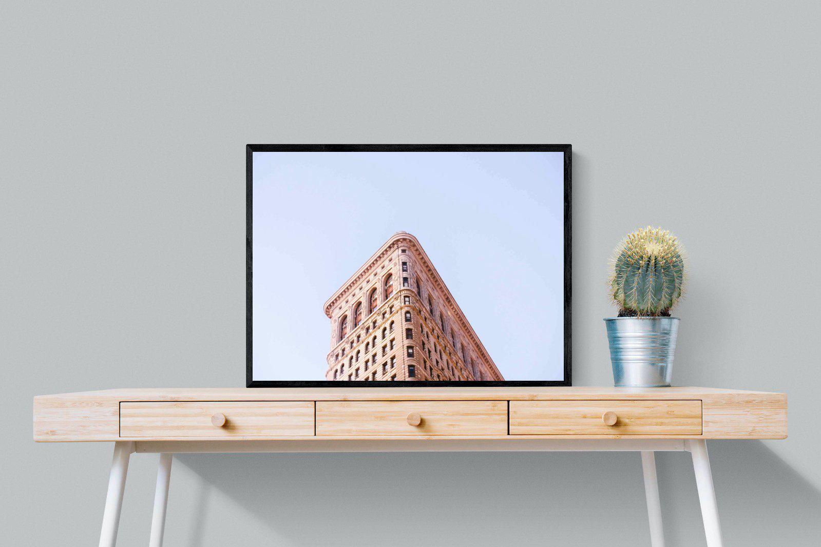 Flatiron Building-Wall_Art-80 x 60cm-Mounted Canvas-Black-Pixalot