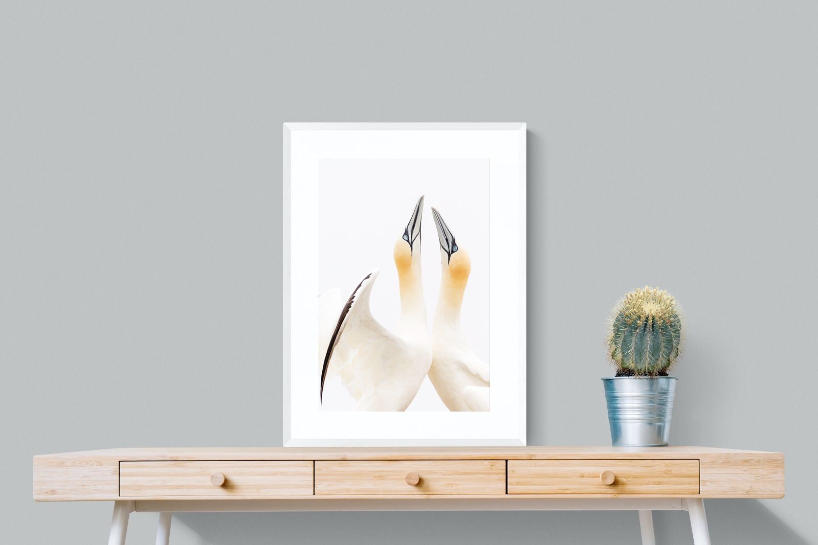 Flirt-Wall_Art-60 x 80cm-Framed Print-White-Pixalot