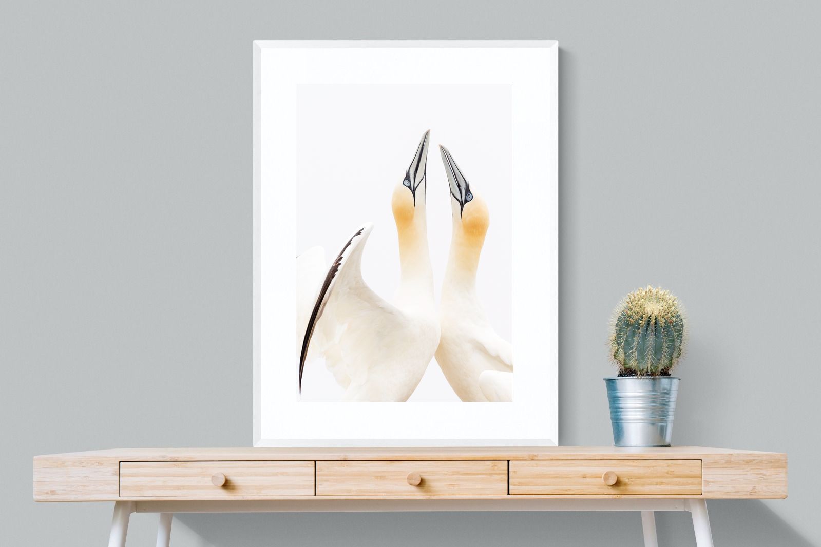 Flirt-Wall_Art-75 x 100cm-Framed Print-White-Pixalot
