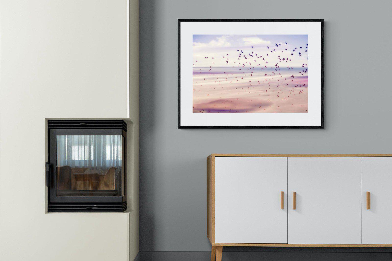 Flock-Wall_Art-100 x 75cm-Framed Print-Black-Pixalot