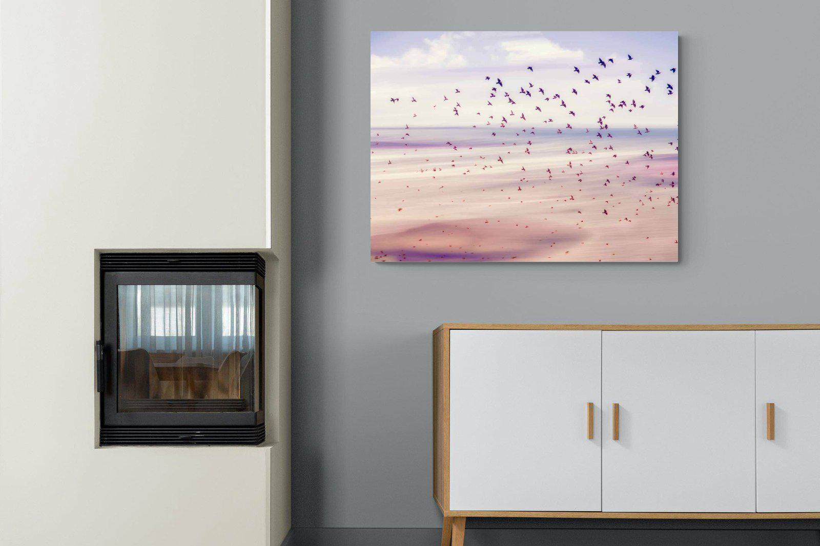 Flock-Wall_Art-100 x 75cm-Mounted Canvas-No Frame-Pixalot
