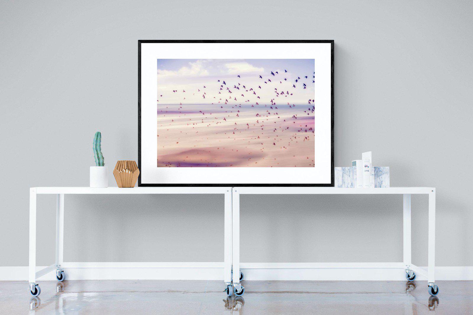 Flock-Wall_Art-120 x 90cm-Framed Print-Black-Pixalot