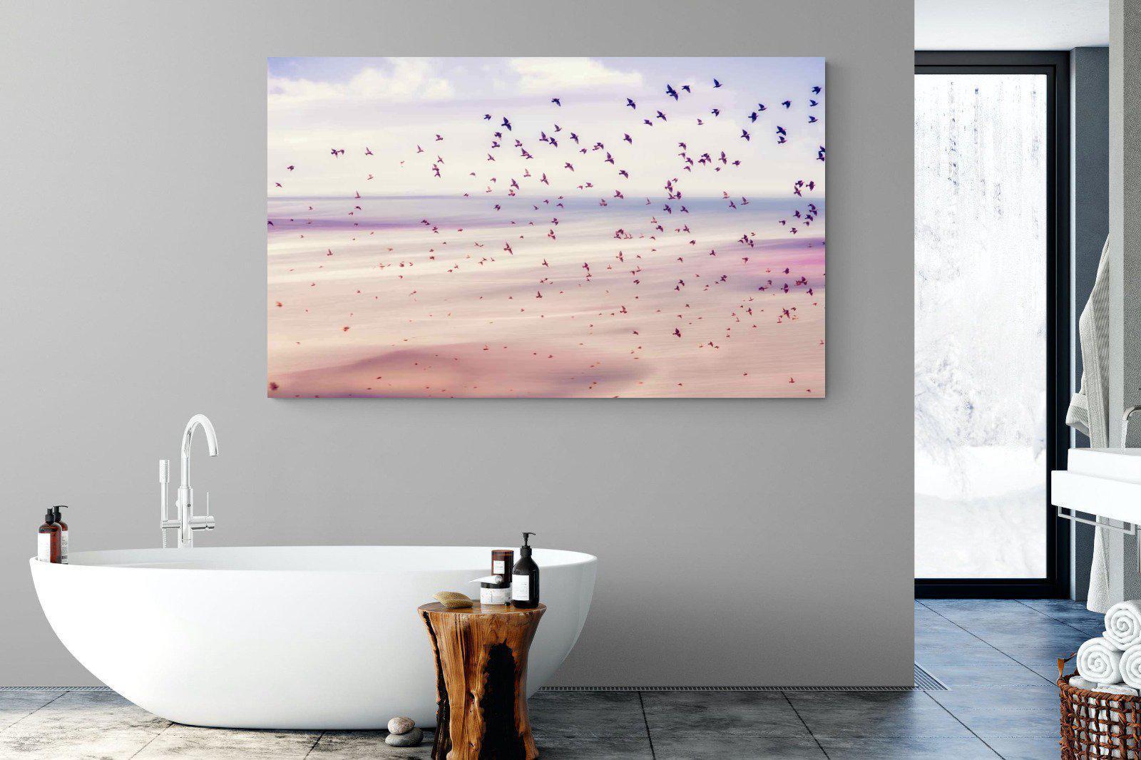 Flock-Wall_Art-180 x 110cm-Mounted Canvas-No Frame-Pixalot