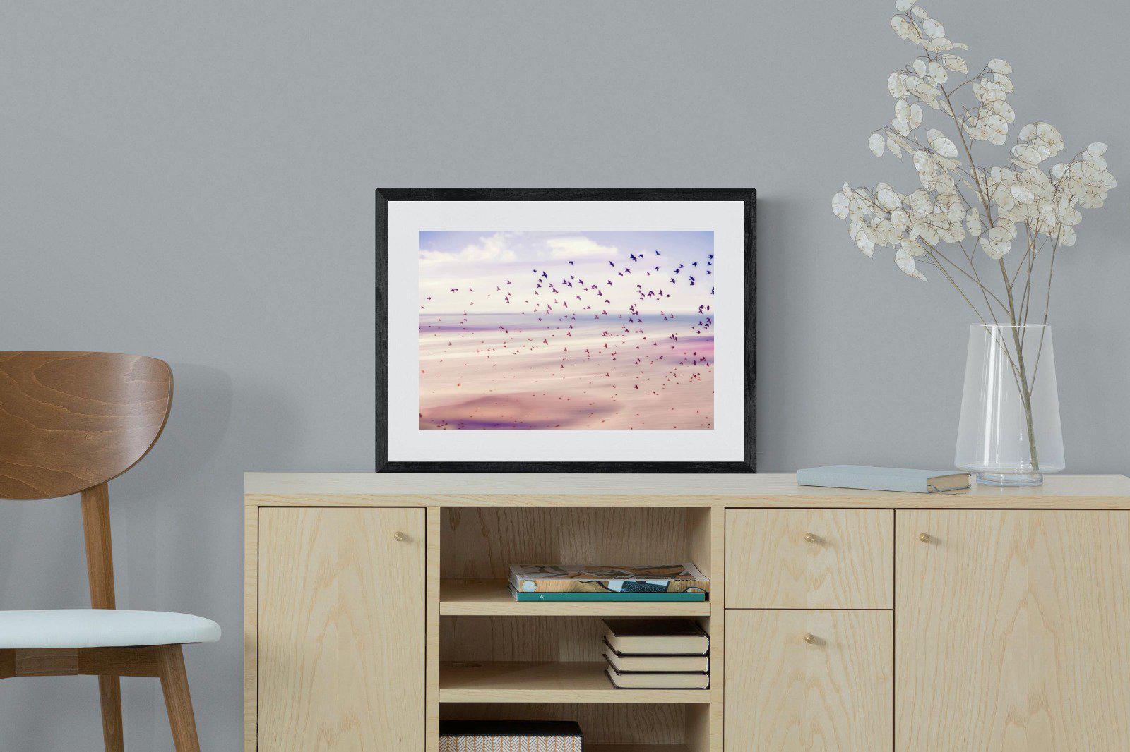 Flock-Wall_Art-60 x 45cm-Framed Print-Black-Pixalot