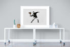 Flower Thrower-Wall_Art-120 x 90cm-Framed Print-White-Pixalot