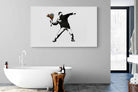 Flower Thrower-Wall_Art-180 x 110cm-Mounted Canvas-White-Pixalot