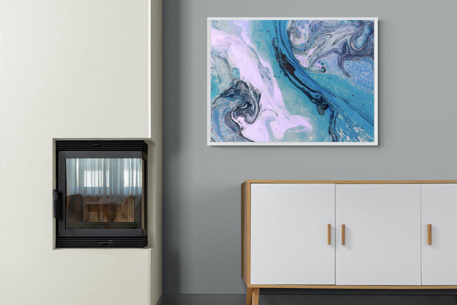 Fluid-Wall_Art-100 x 75cm-Mounted Canvas-White-Pixalot