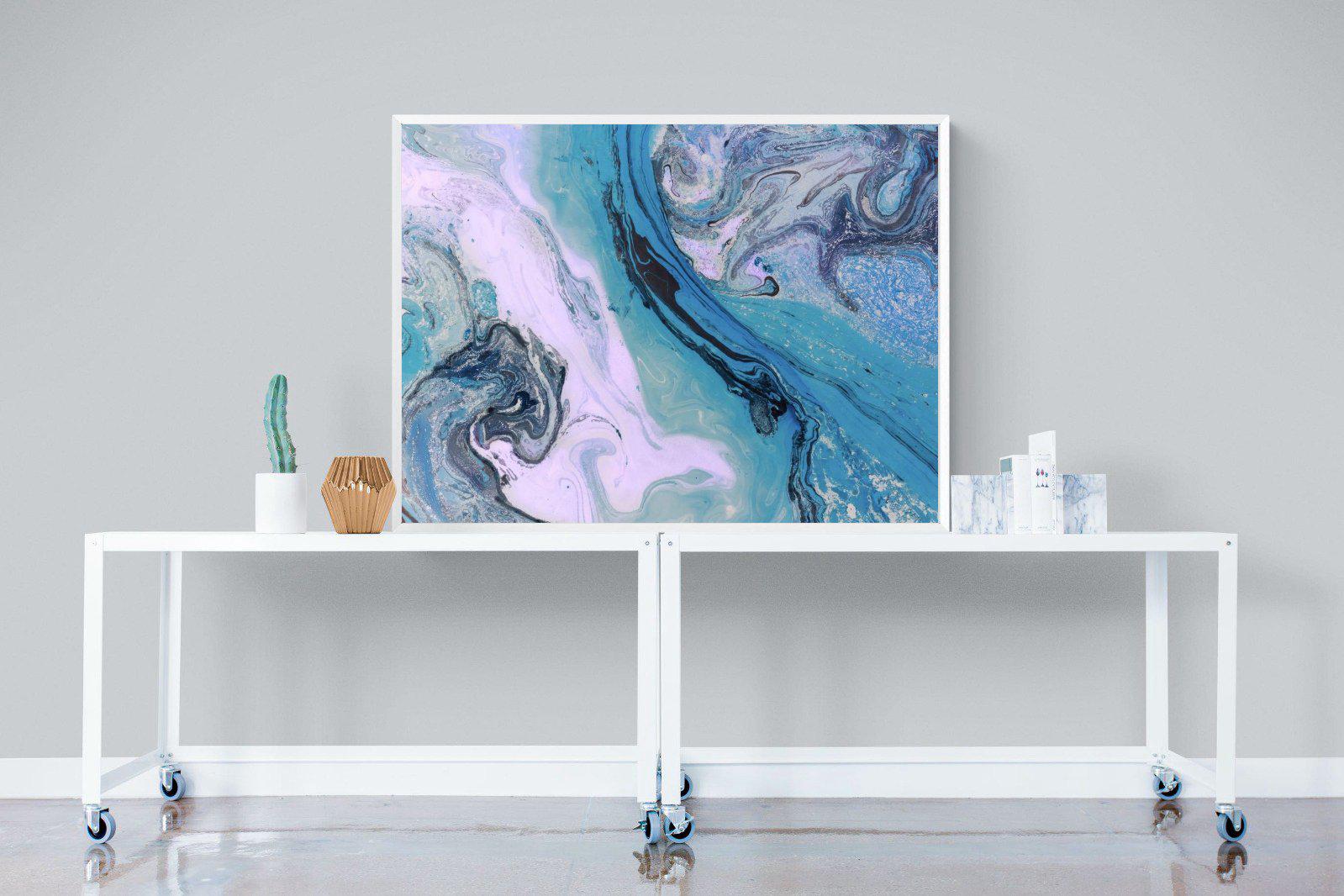 Fluid-Wall_Art-120 x 90cm-Mounted Canvas-White-Pixalot