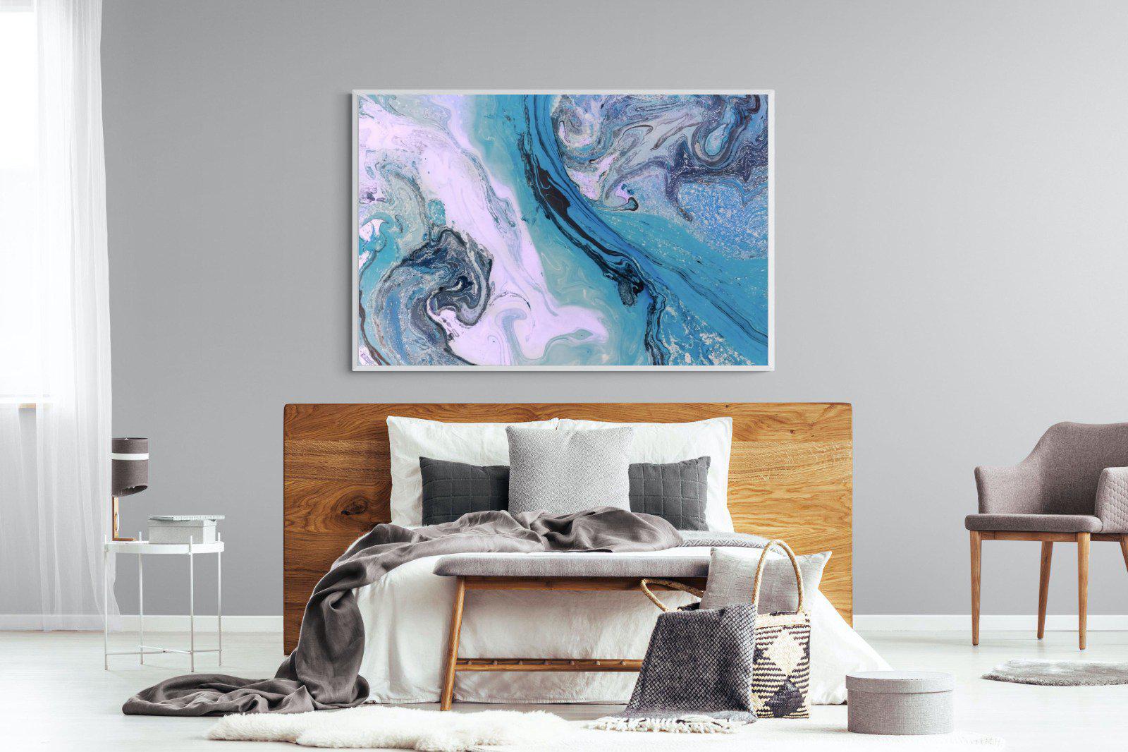 Fluid-Wall_Art-150 x 100cm-Mounted Canvas-White-Pixalot