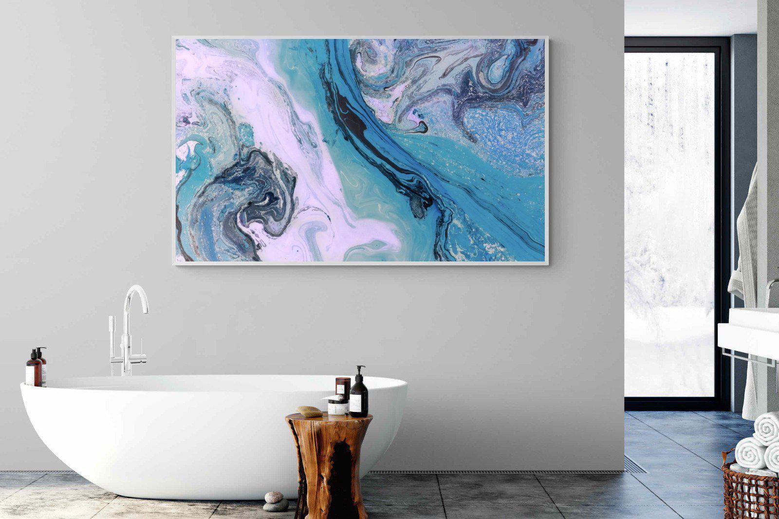 Fluid-Wall_Art-180 x 110cm-Mounted Canvas-White-Pixalot