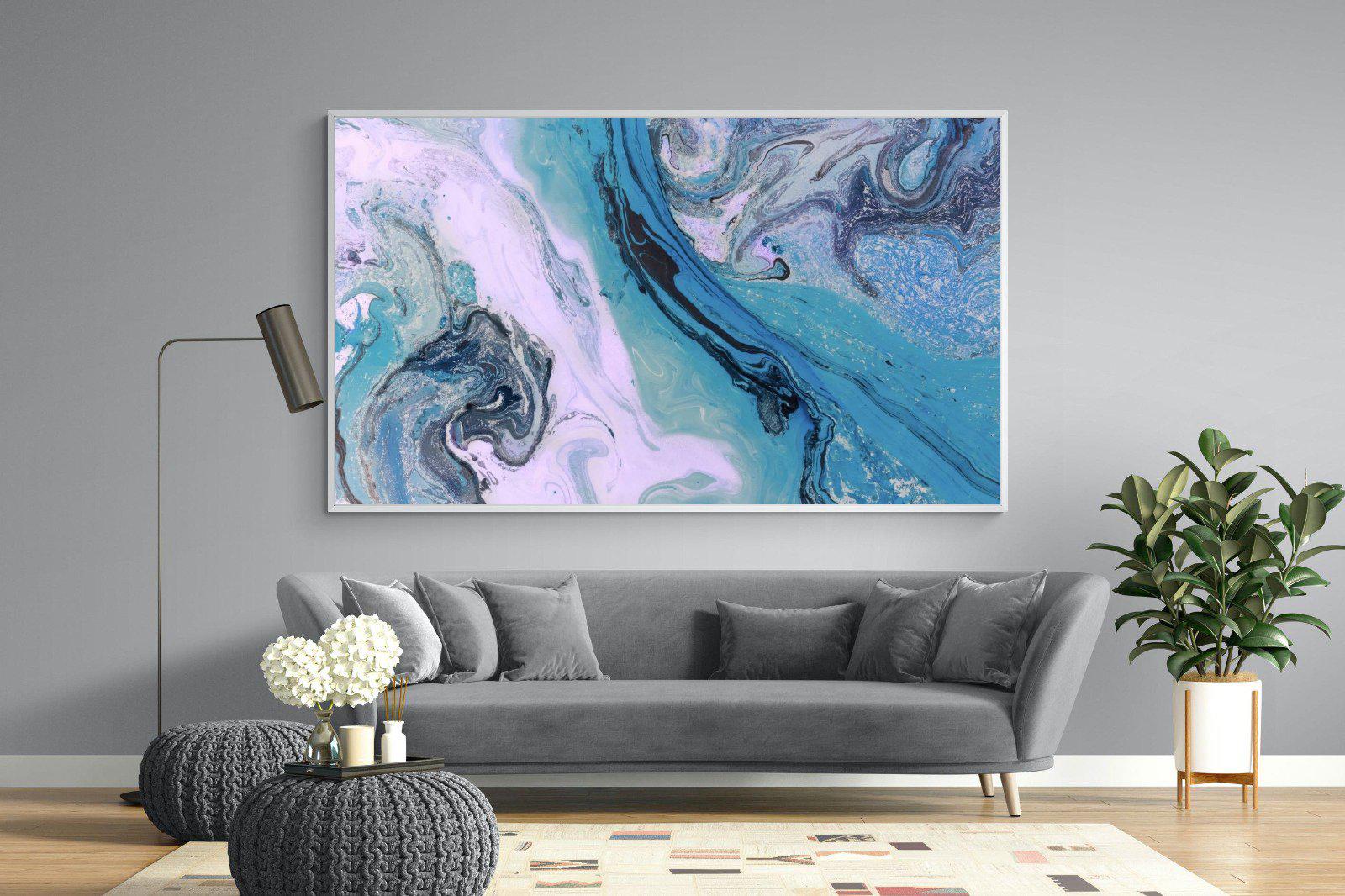 Fluid-Wall_Art-220 x 130cm-Mounted Canvas-White-Pixalot