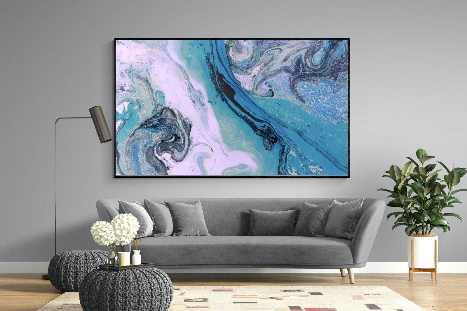 Fluid-Wall_Art-220 x 130cm-Mounted Canvas-Black-Pixalot