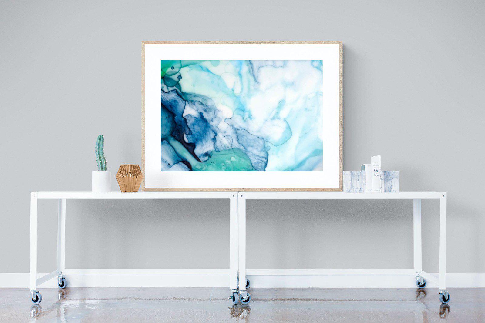 Fluid Texture-Wall_Art-120 x 90cm-Framed Print-Wood-Pixalot