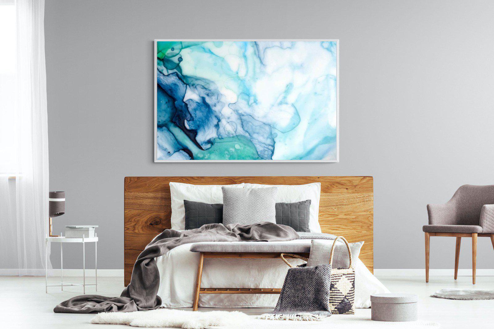 Fluid Texture-Wall_Art-150 x 100cm-Mounted Canvas-White-Pixalot