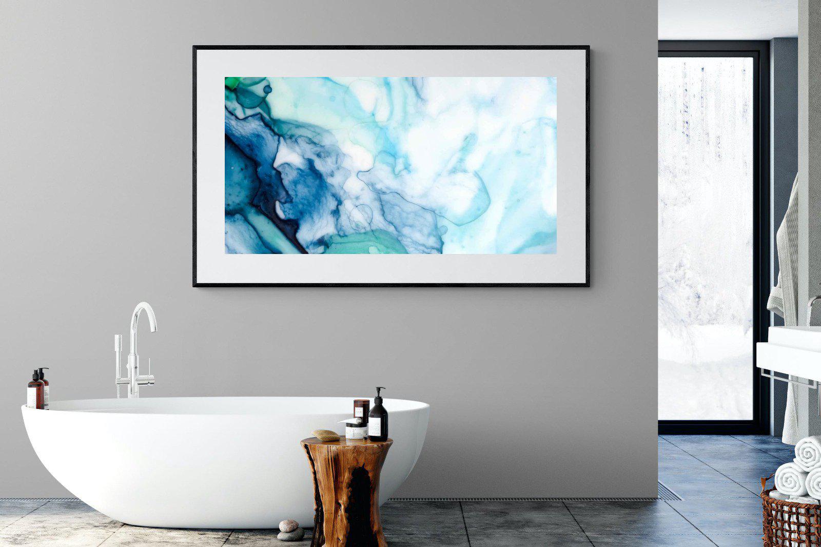 Fluid Texture-Wall_Art-180 x 110cm-Framed Print-Black-Pixalot