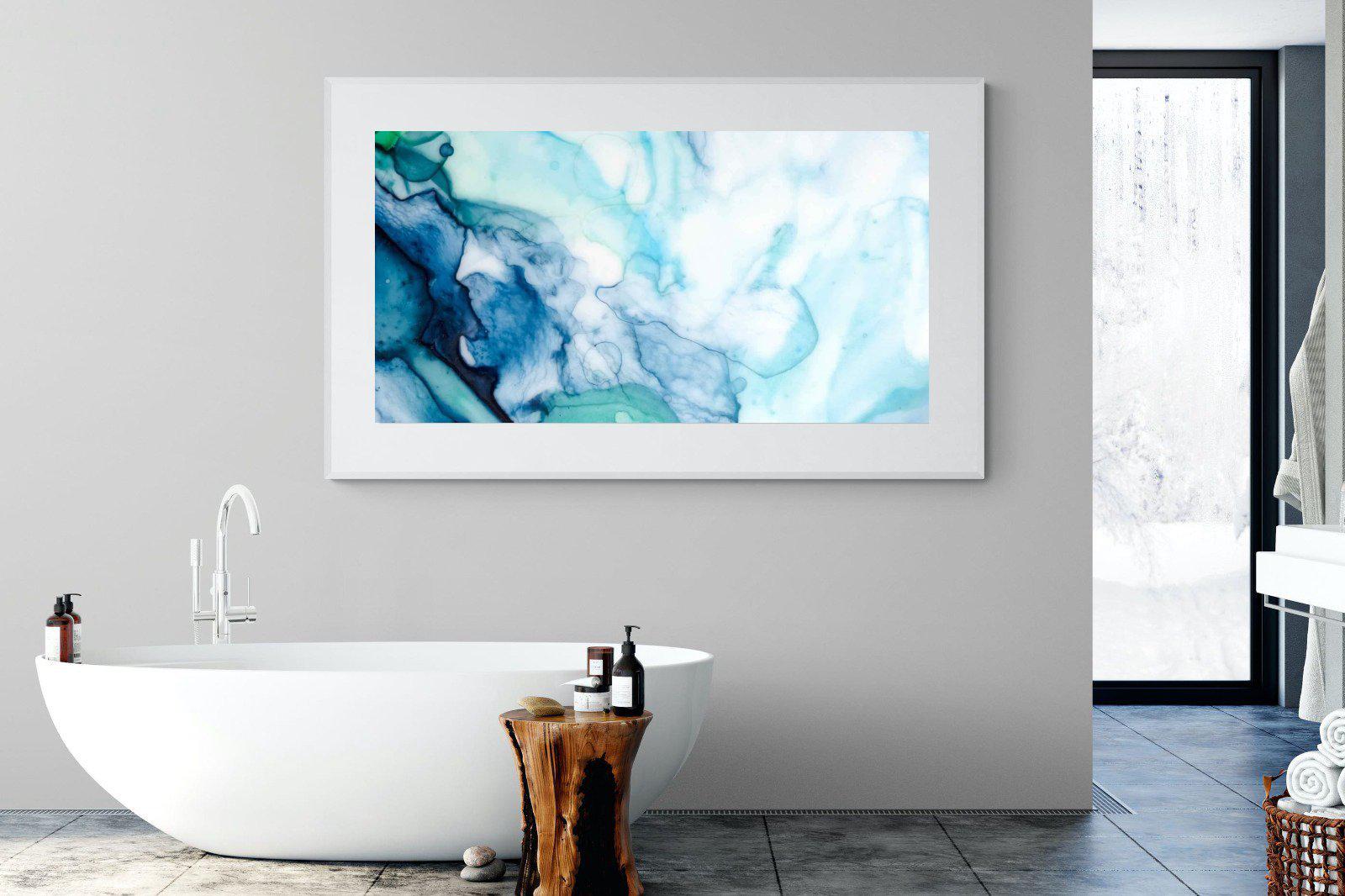 Fluid Texture-Wall_Art-180 x 110cm-Framed Print-White-Pixalot