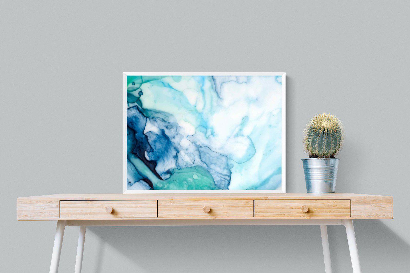 Fluid Texture-Wall_Art-80 x 60cm-Mounted Canvas-White-Pixalot