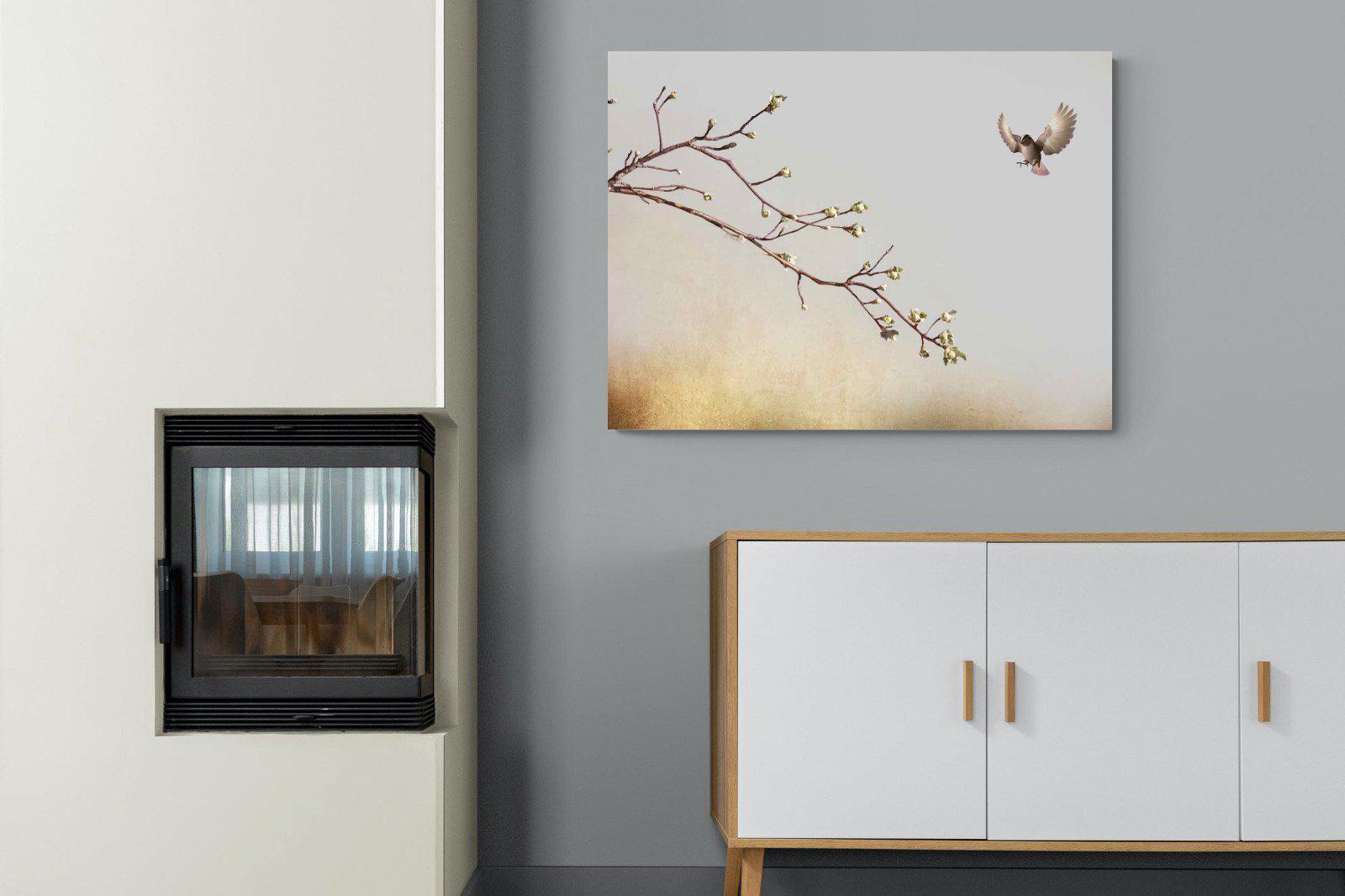 Flutter-Wall_Art-100 x 75cm-Mounted Canvas-No Frame-Pixalot