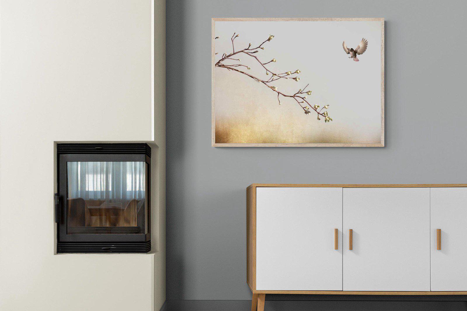 Flutter-Wall_Art-100 x 75cm-Mounted Canvas-Wood-Pixalot