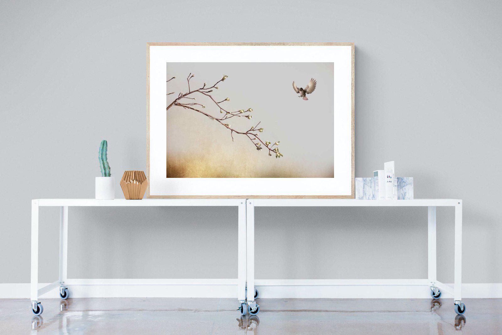 Flutter-Wall_Art-120 x 90cm-Framed Print-Wood-Pixalot
