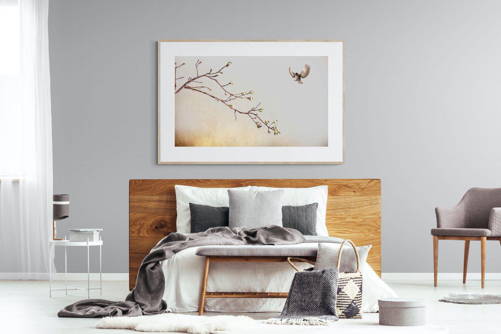 Flutter-Wall_Art-150 x 100cm-Framed Print-Wood-Pixalot