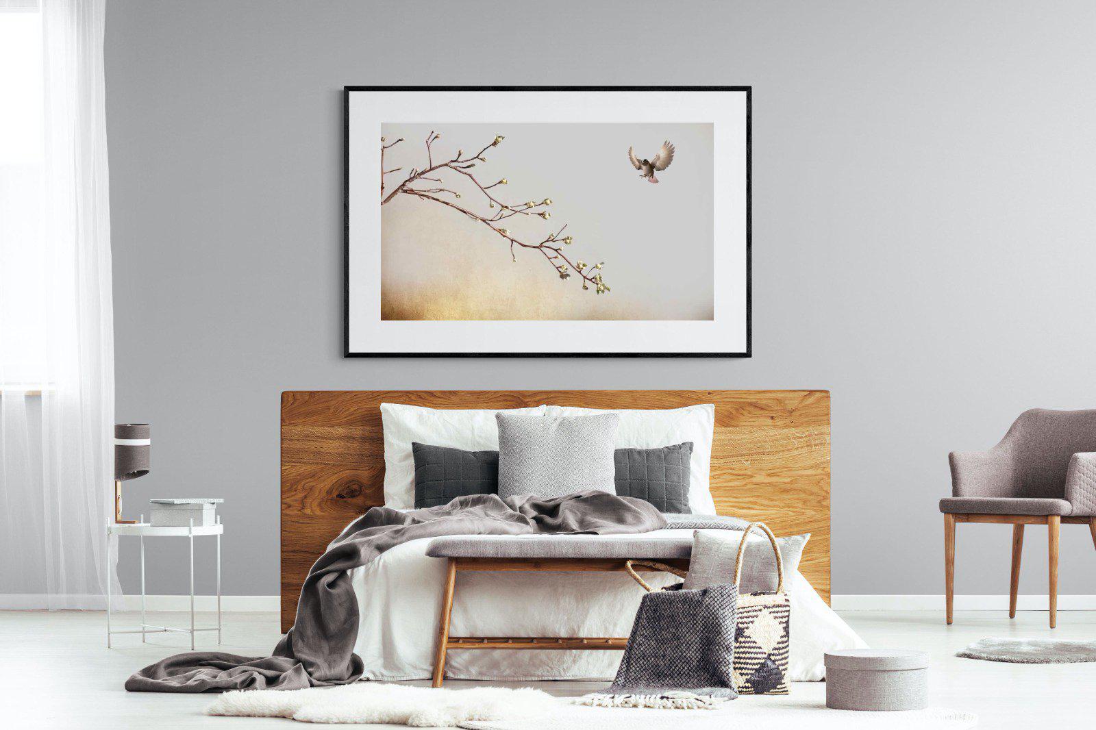 Flutter-Wall_Art-150 x 100cm-Framed Print-Black-Pixalot
