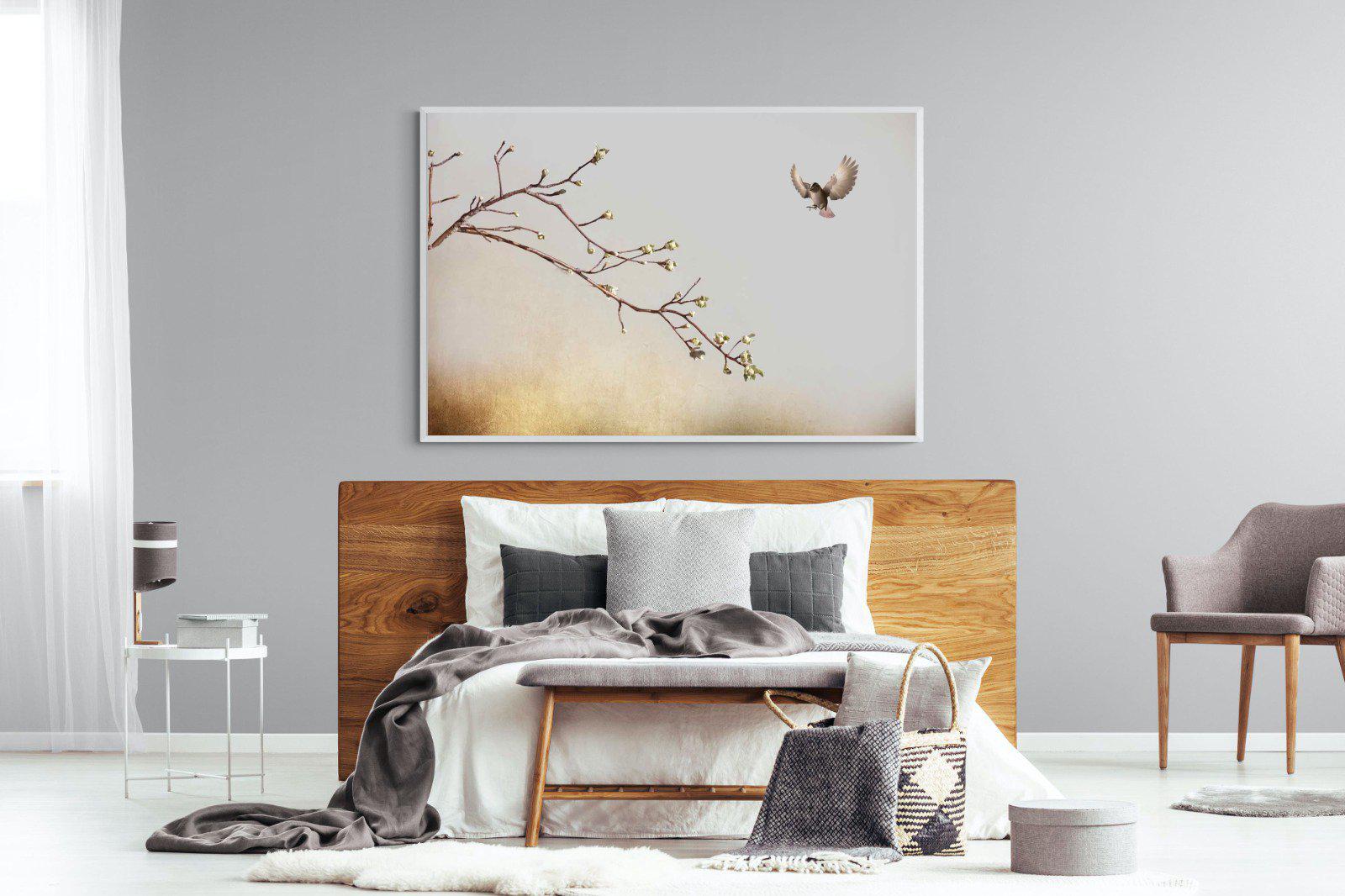 Flutter-Wall_Art-150 x 100cm-Mounted Canvas-White-Pixalot