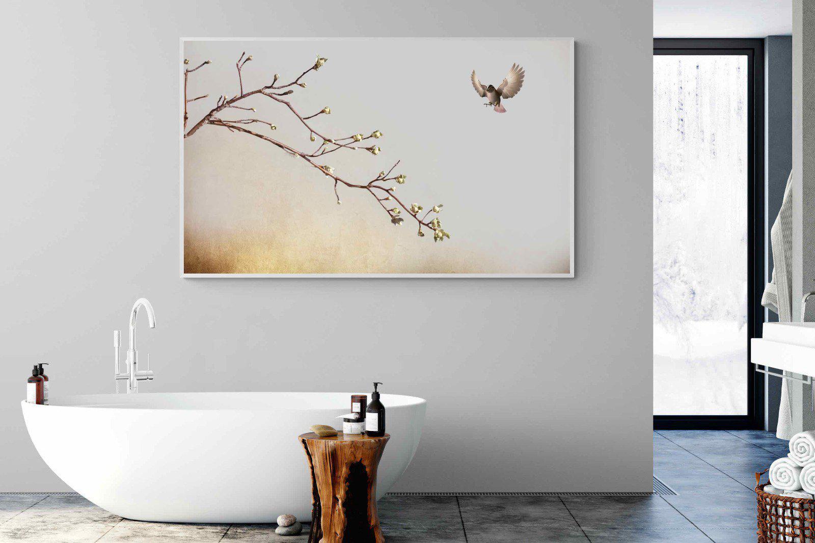 Flutter-Wall_Art-180 x 110cm-Mounted Canvas-White-Pixalot