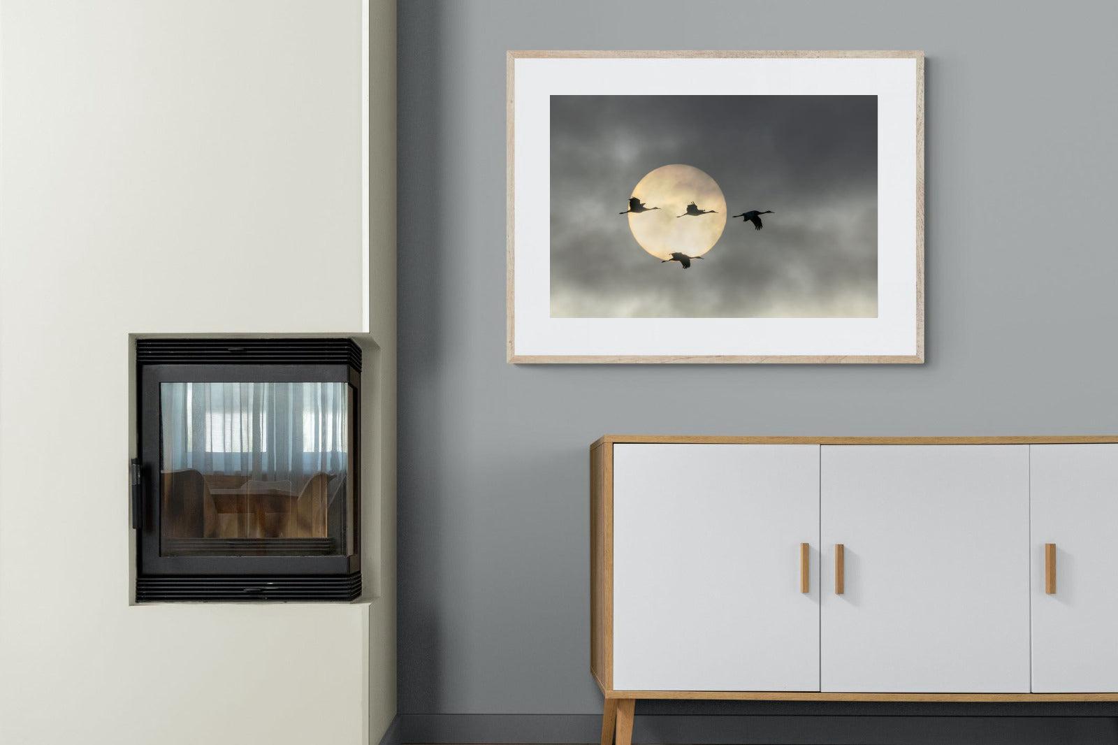 Flying High-Wall_Art-100 x 75cm-Framed Print-Wood-Pixalot