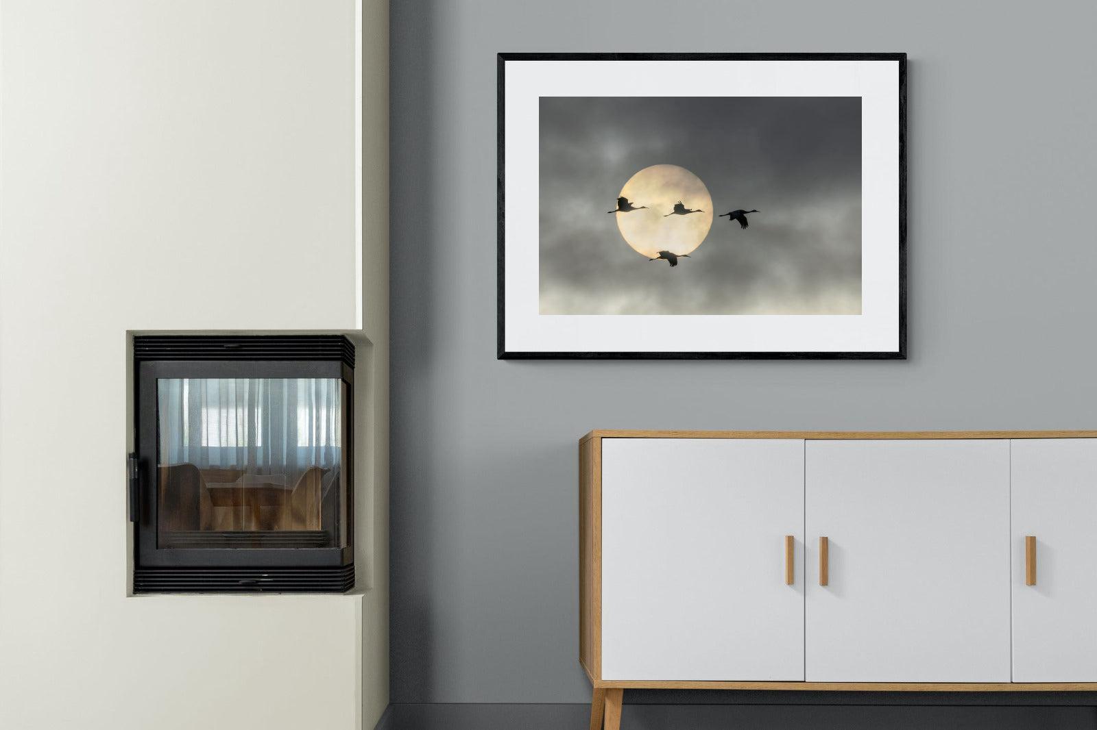 Flying High-Wall_Art-100 x 75cm-Framed Print-Black-Pixalot