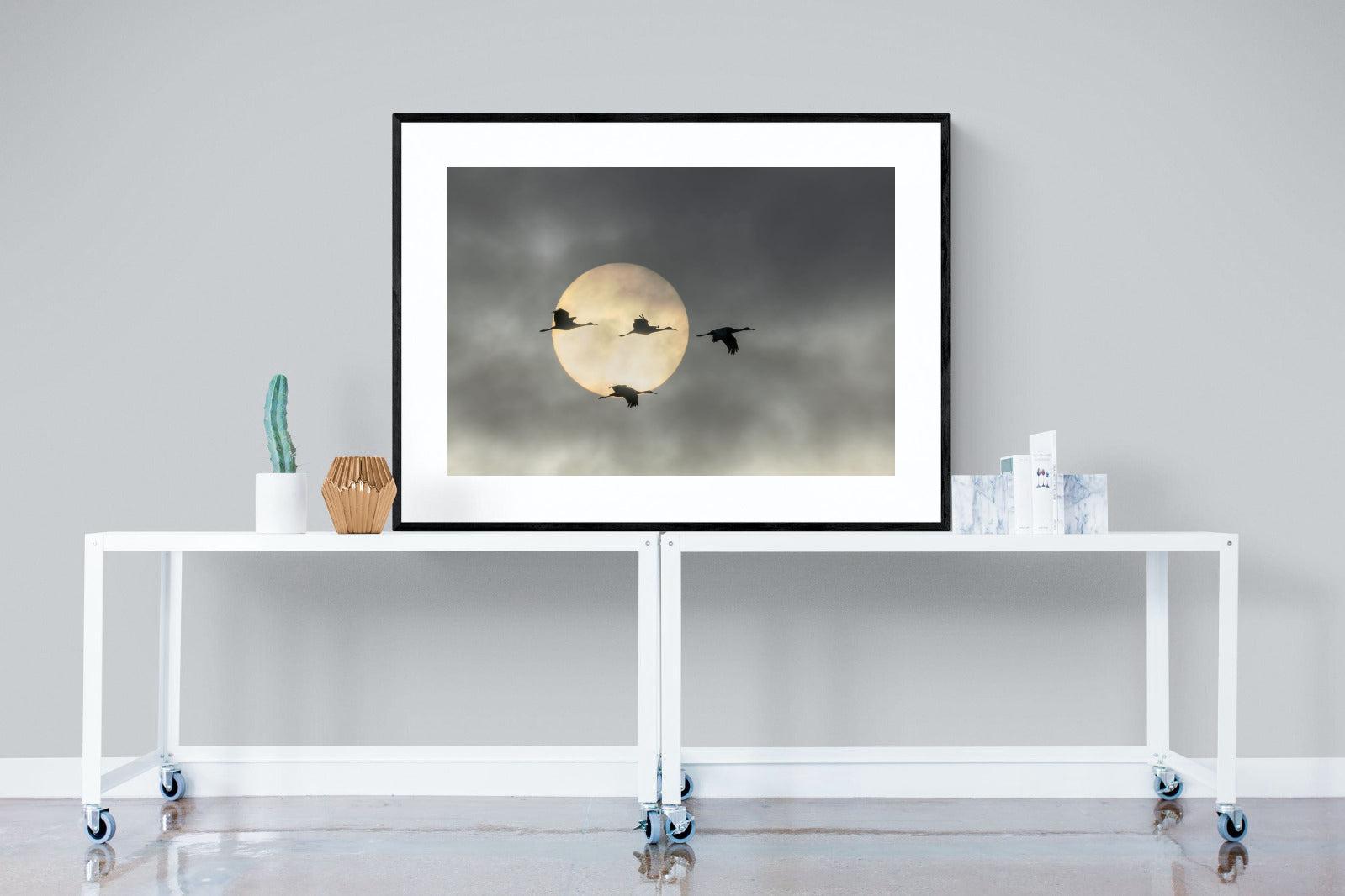 Flying High-Wall_Art-120 x 90cm-Framed Print-Black-Pixalot