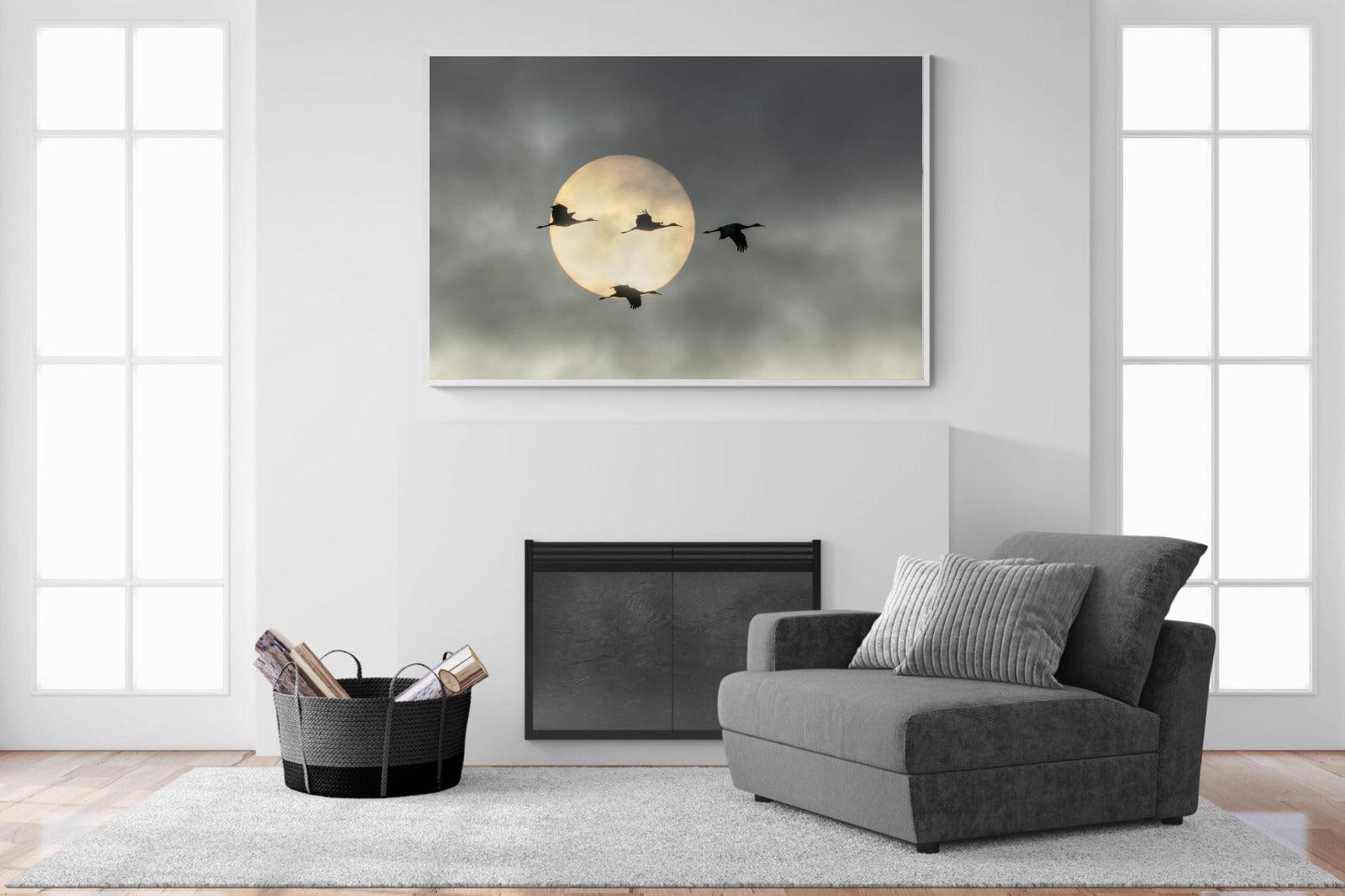 Flying High-Wall_Art-150 x 100cm-Mounted Canvas-White-Pixalot