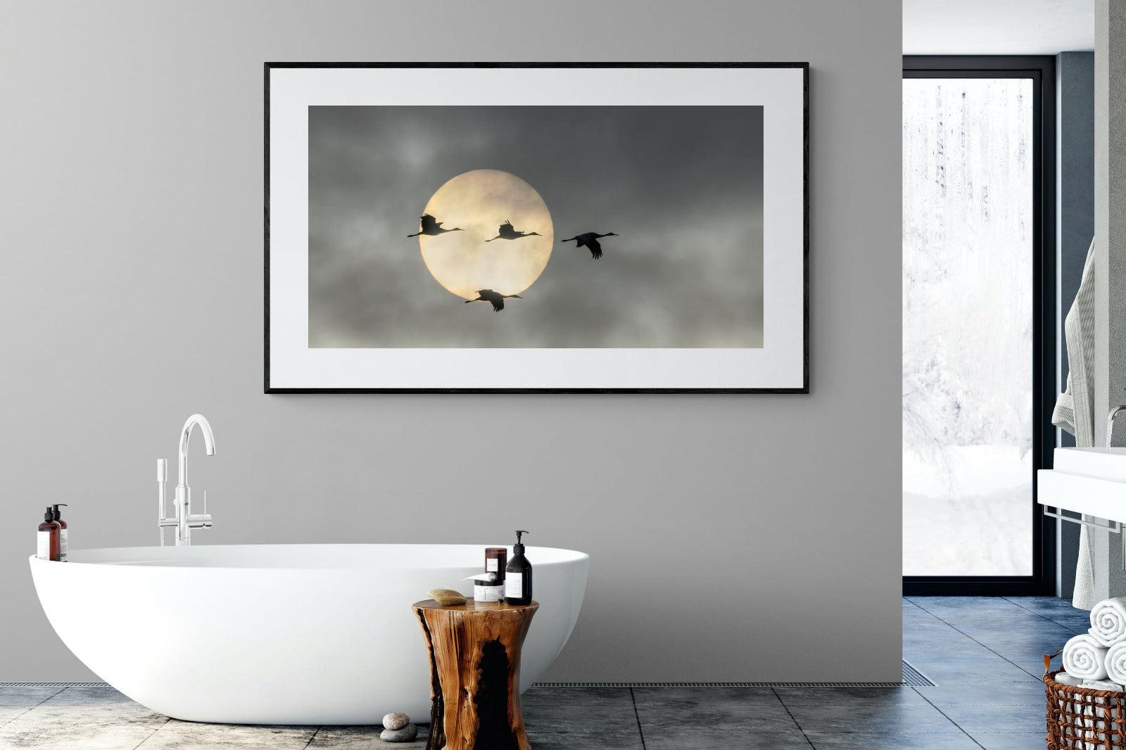 Flying High-Wall_Art-180 x 110cm-Framed Print-Black-Pixalot