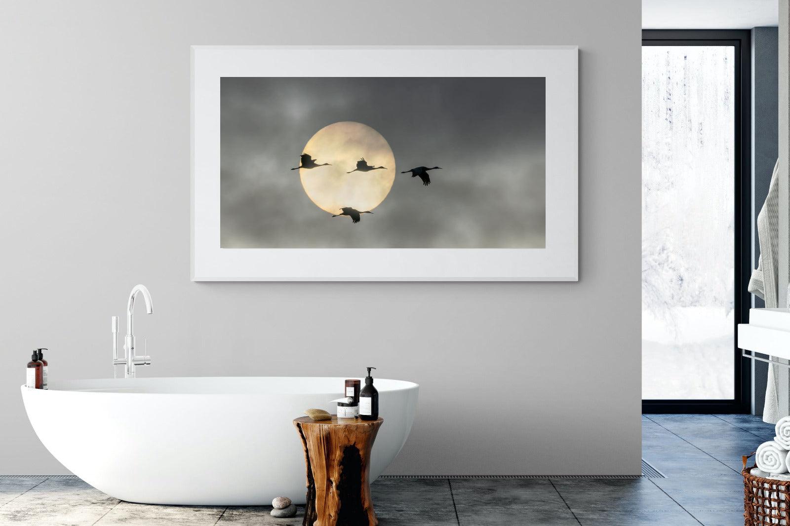Flying High-Wall_Art-180 x 110cm-Framed Print-White-Pixalot