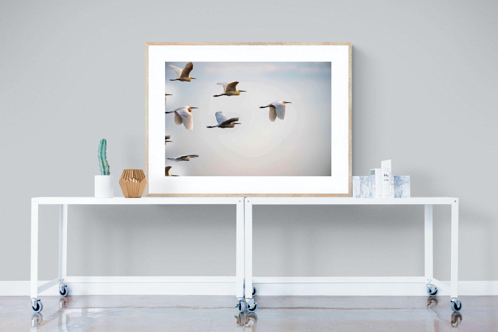 Flying V-Wall_Art-120 x 90cm-Framed Print-Wood-Pixalot