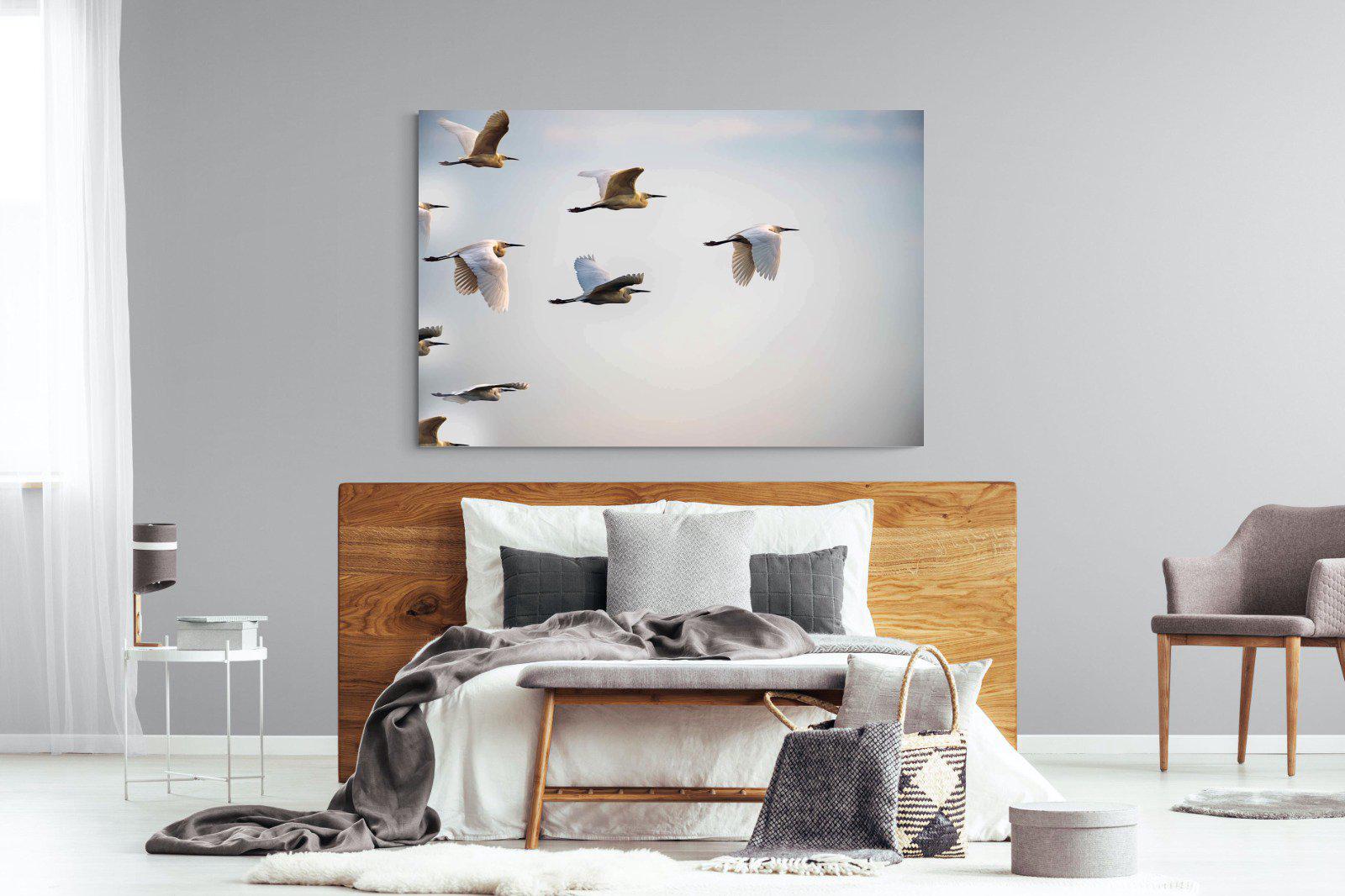 Flying V-Wall_Art-150 x 100cm-Mounted Canvas-No Frame-Pixalot