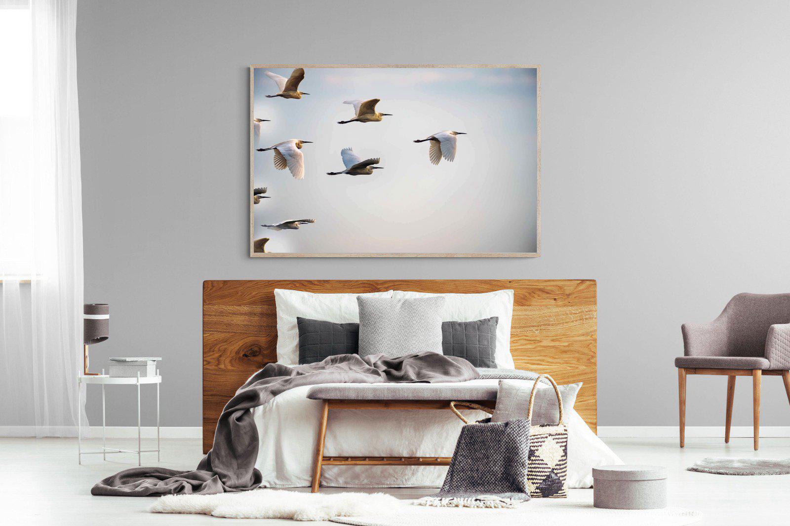 Flying V-Wall_Art-150 x 100cm-Mounted Canvas-Wood-Pixalot