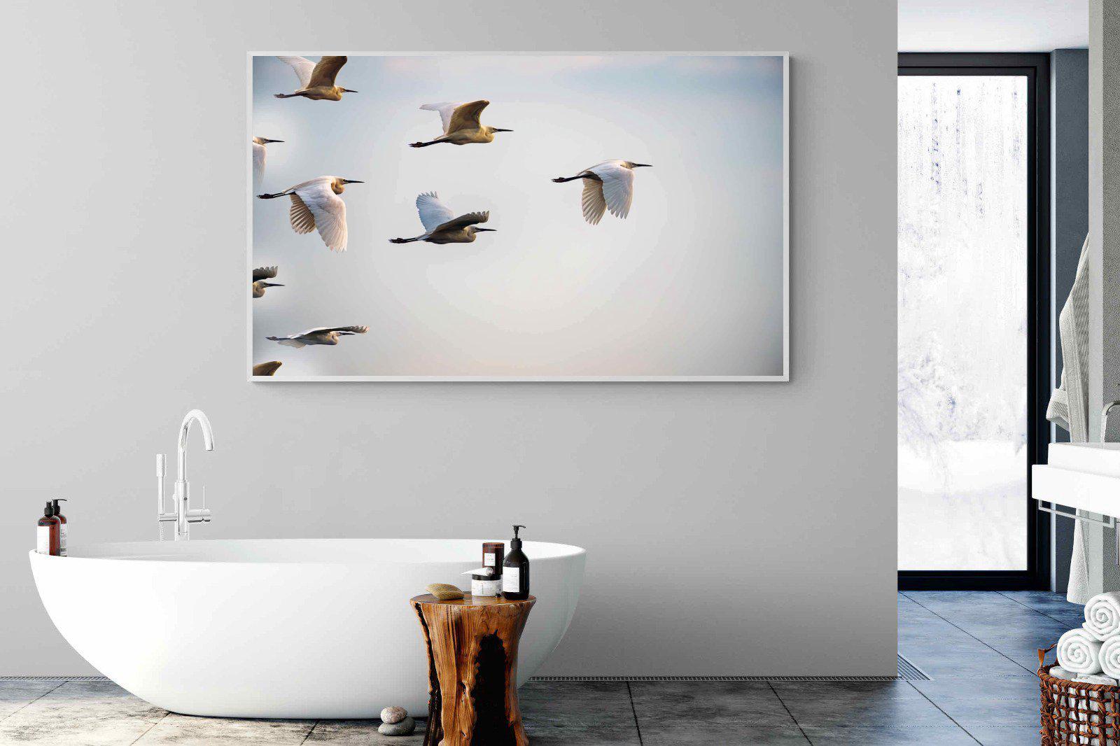 Flying V-Wall_Art-180 x 110cm-Mounted Canvas-White-Pixalot