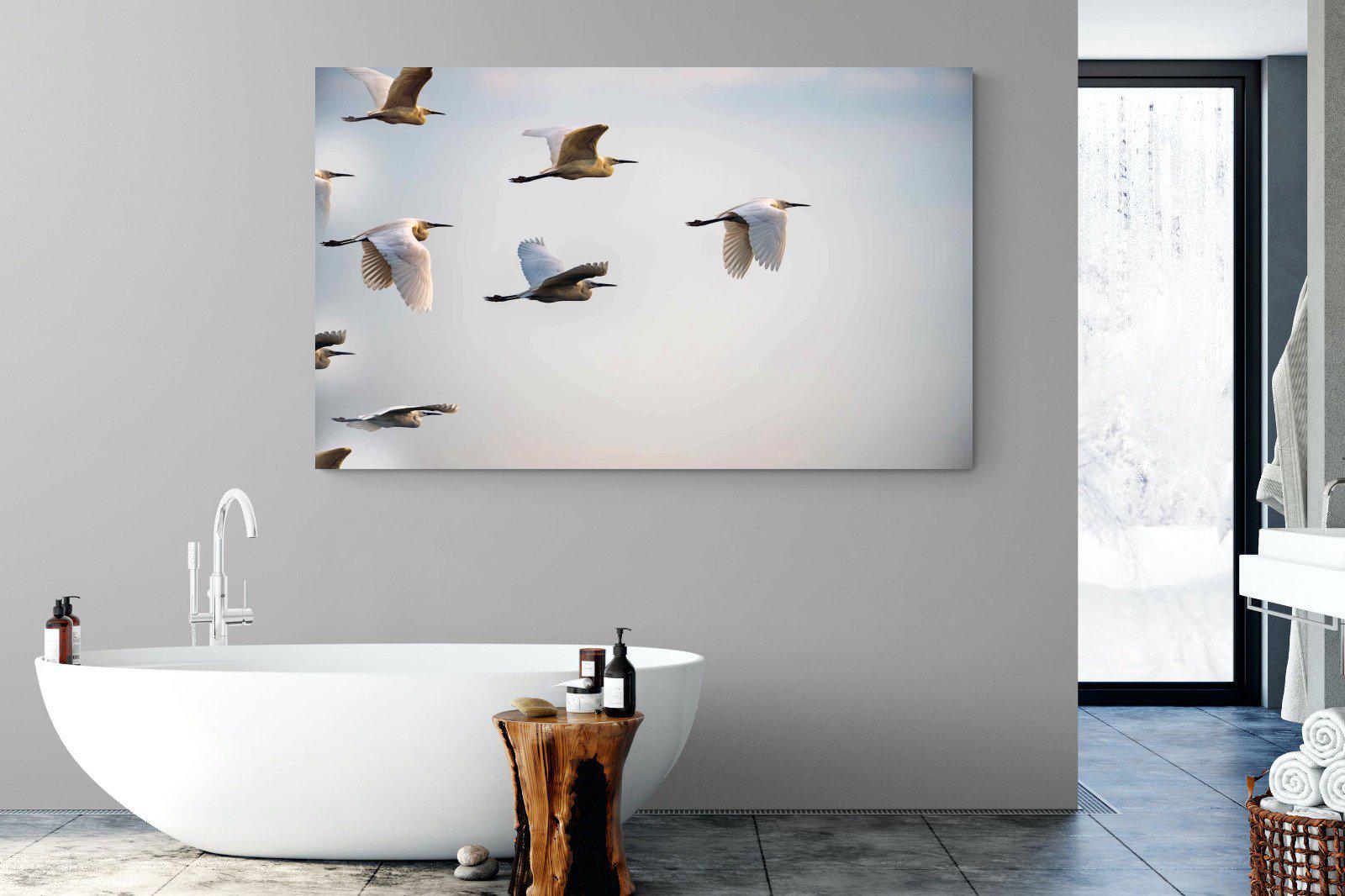 Flying V-Wall_Art-180 x 110cm-Mounted Canvas-No Frame-Pixalot
