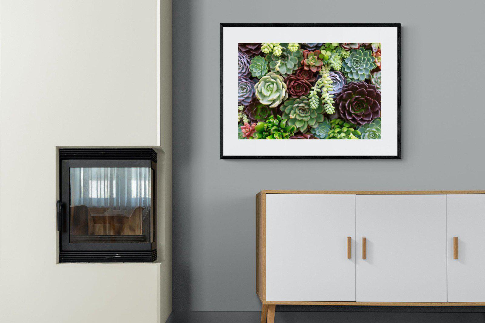 Foliage-Wall_Art-100 x 75cm-Framed Print-Black-Pixalot