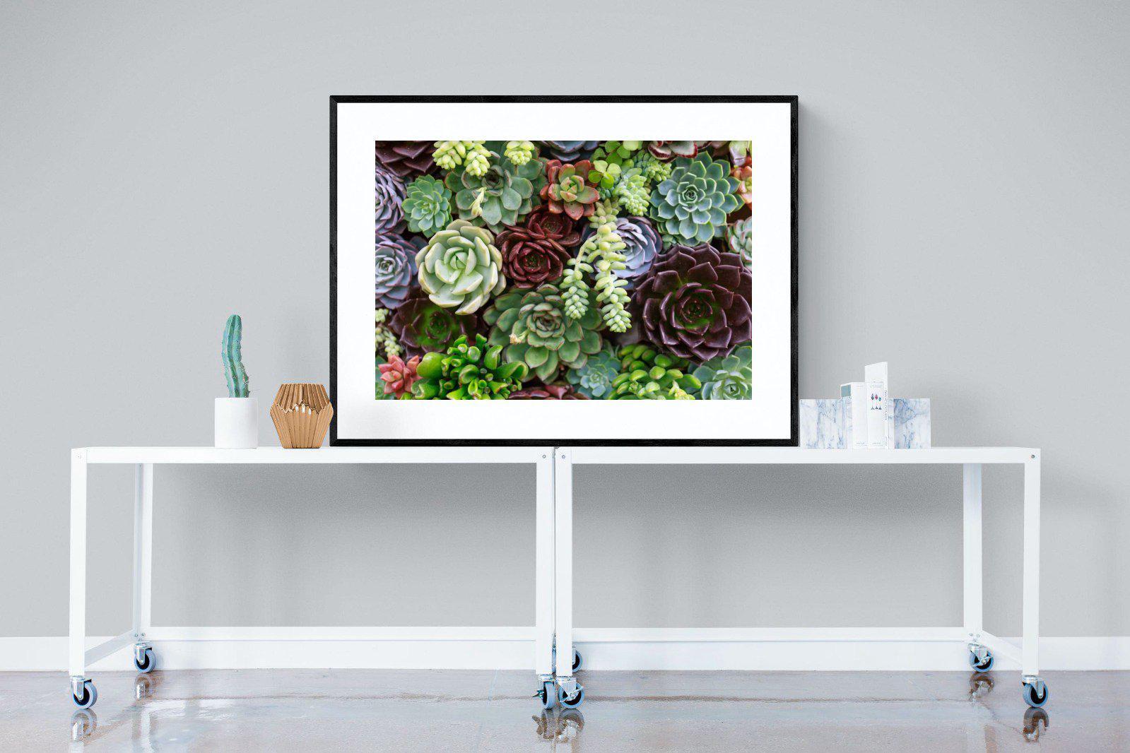 Foliage-Wall_Art-120 x 90cm-Framed Print-Black-Pixalot