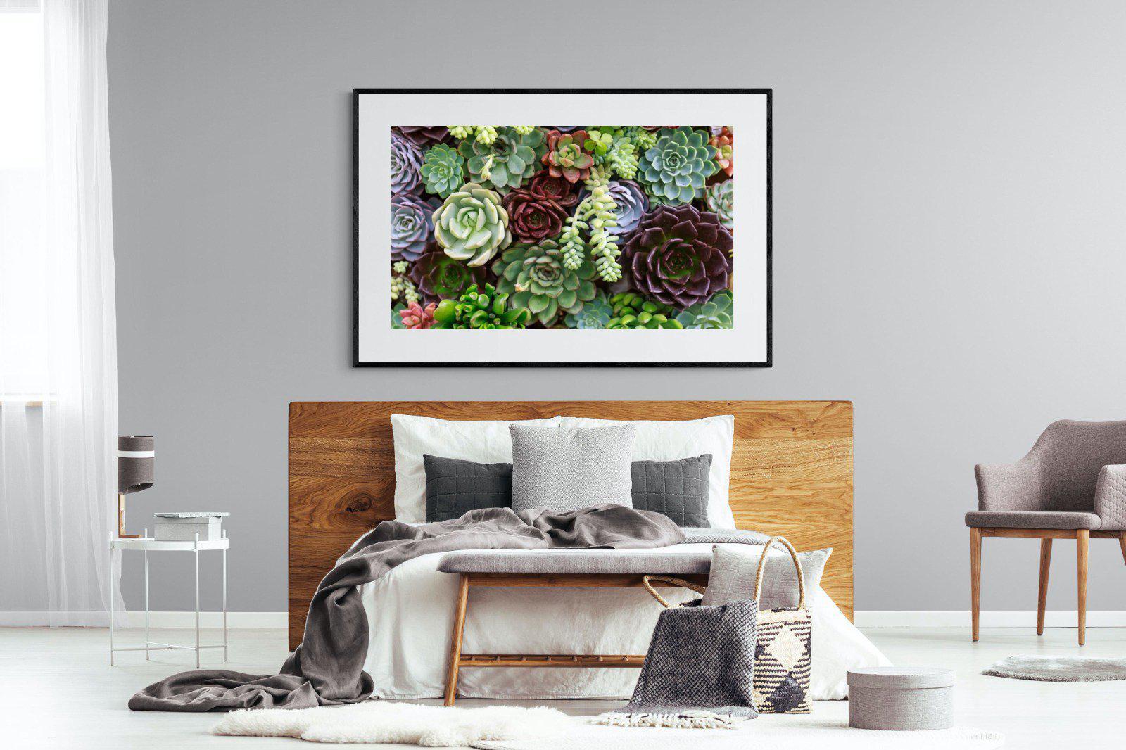 Foliage-Wall_Art-150 x 100cm-Framed Print-Black-Pixalot