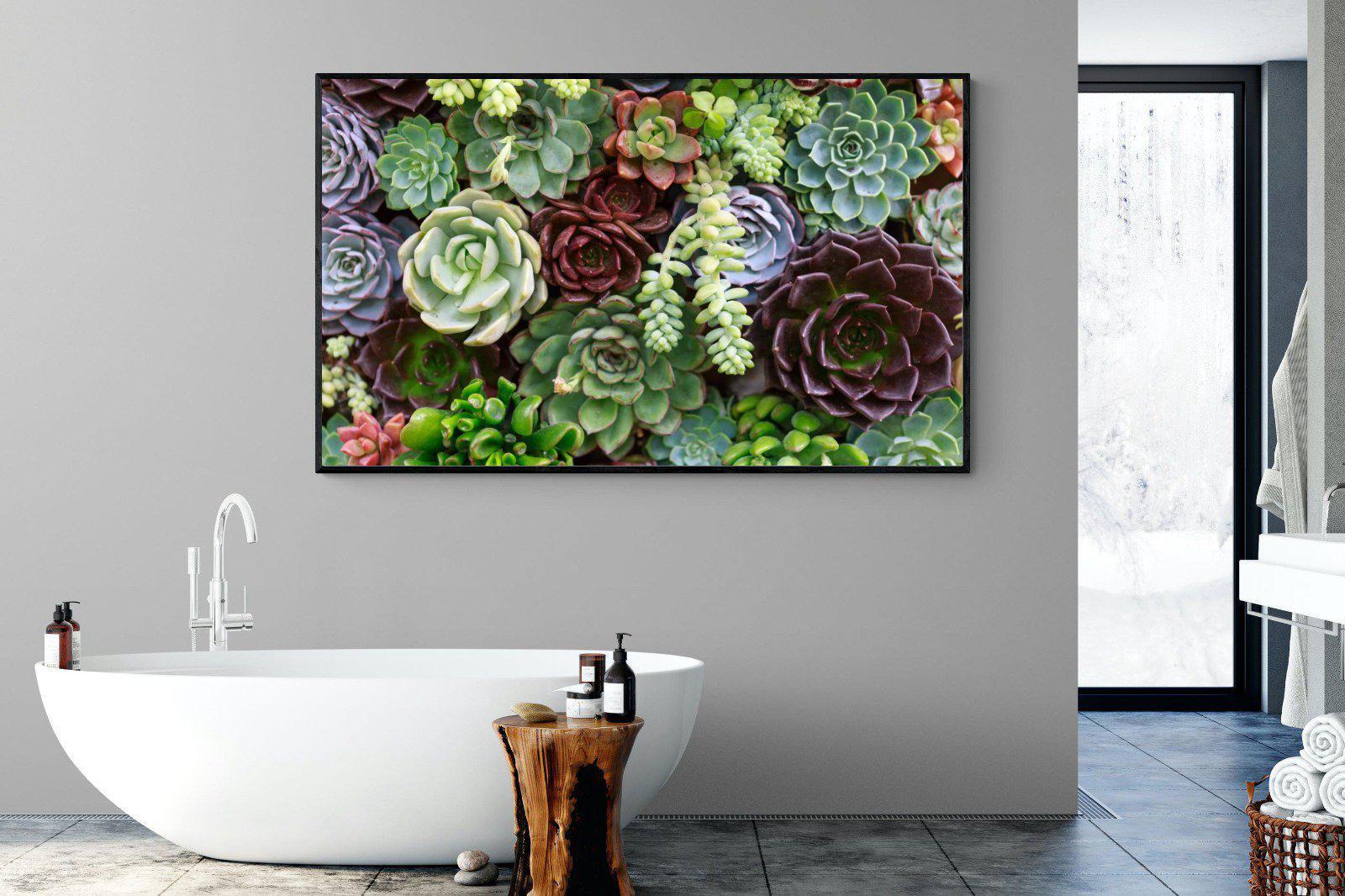 Foliage-Wall_Art-180 x 110cm-Mounted Canvas-Black-Pixalot