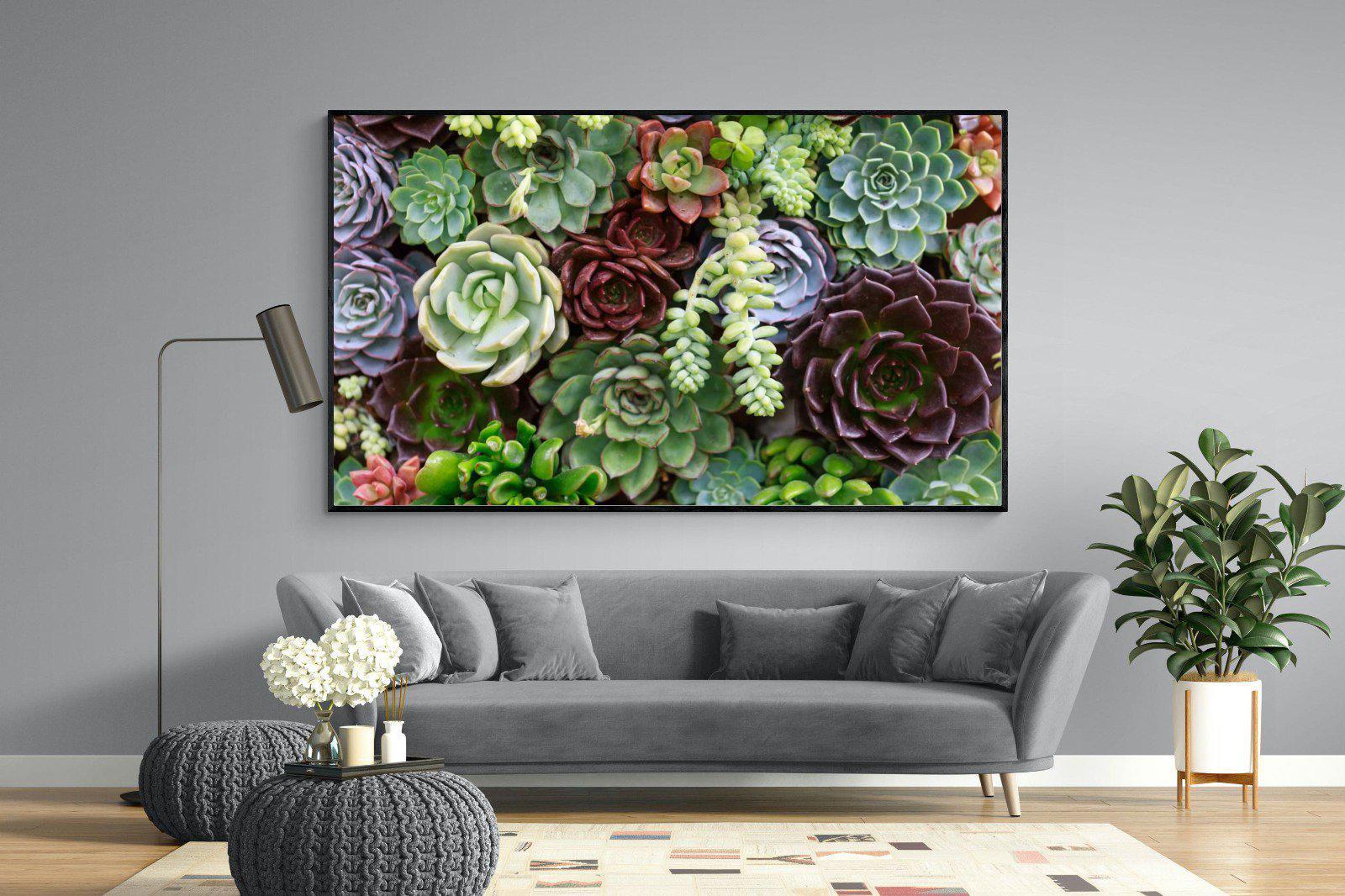 Foliage-Wall_Art-220 x 130cm-Mounted Canvas-Black-Pixalot