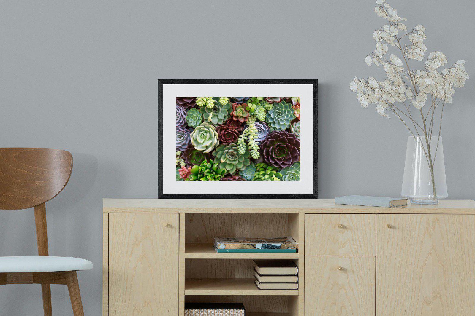 Foliage-Wall_Art-60 x 45cm-Framed Print-Black-Pixalot