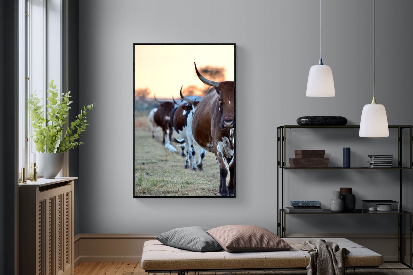 Follow The Leader-Wall_Art-120 x 180cm-Mounted Canvas-Black-Pixalot
