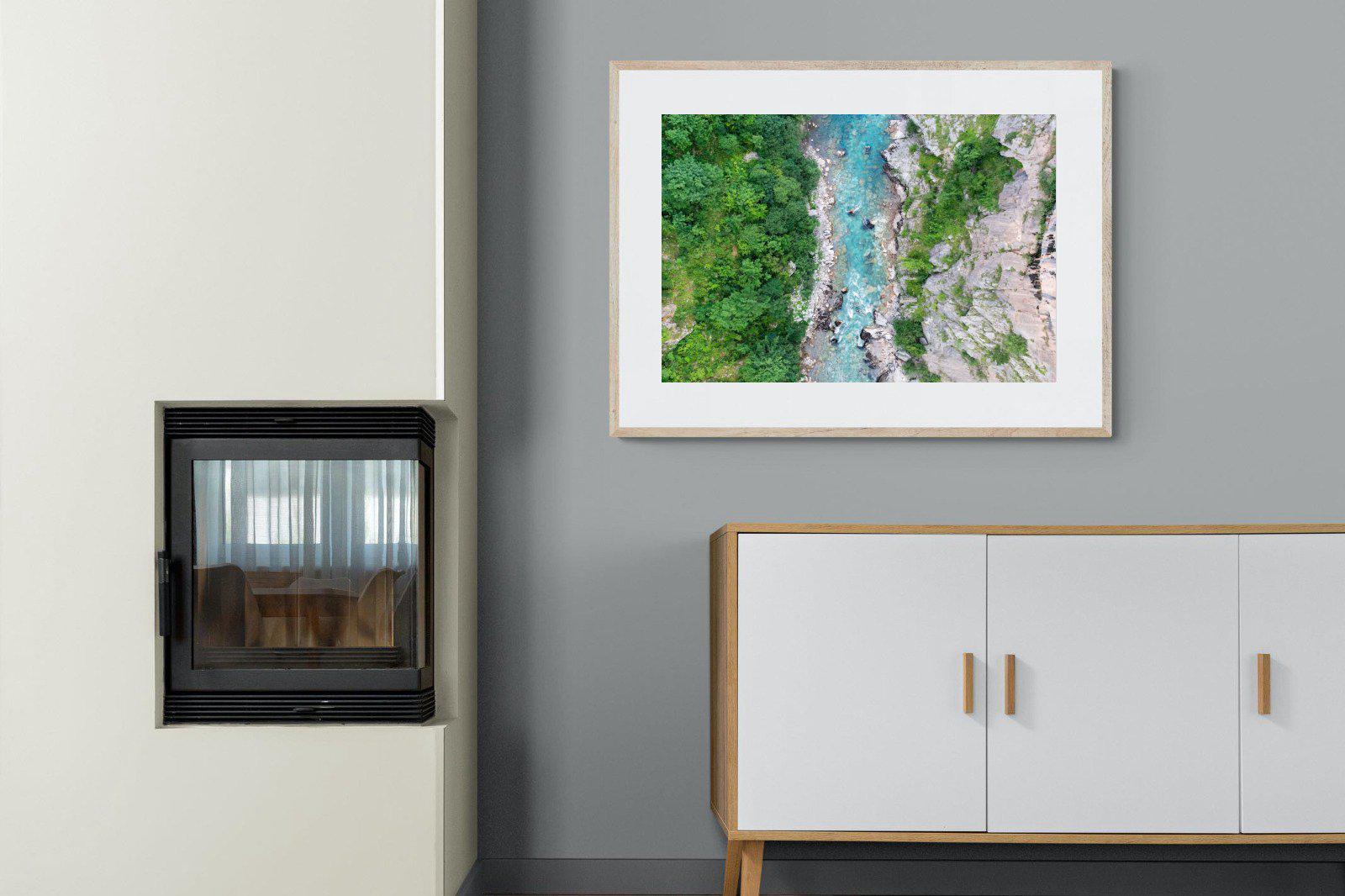 Forest River-Wall_Art-100 x 75cm-Framed Print-Wood-Pixalot