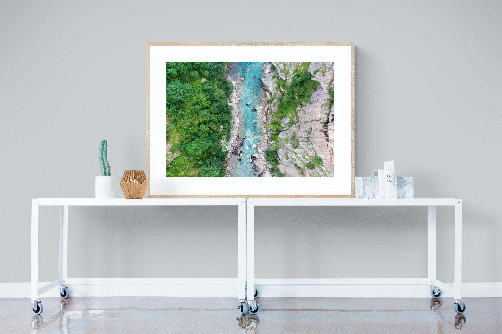 Forest River-Wall_Art-120 x 90cm-Framed Print-Wood-Pixalot