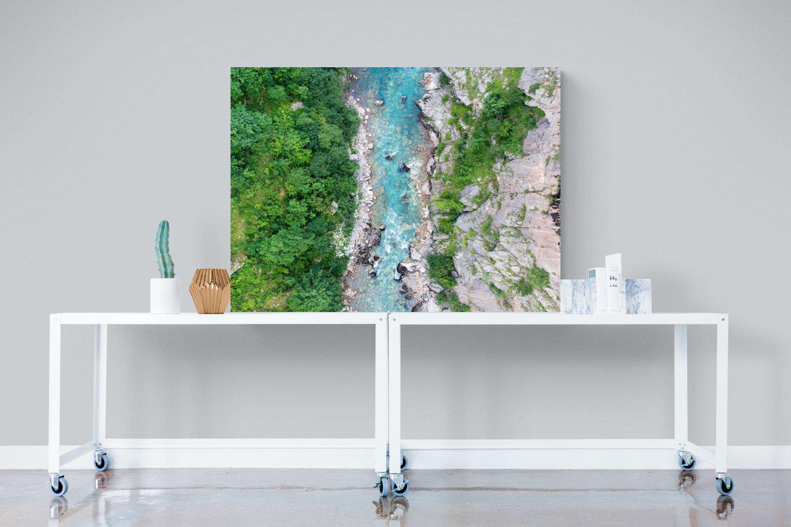 Forest River-Wall_Art-120 x 90cm-Mounted Canvas-No Frame-Pixalot