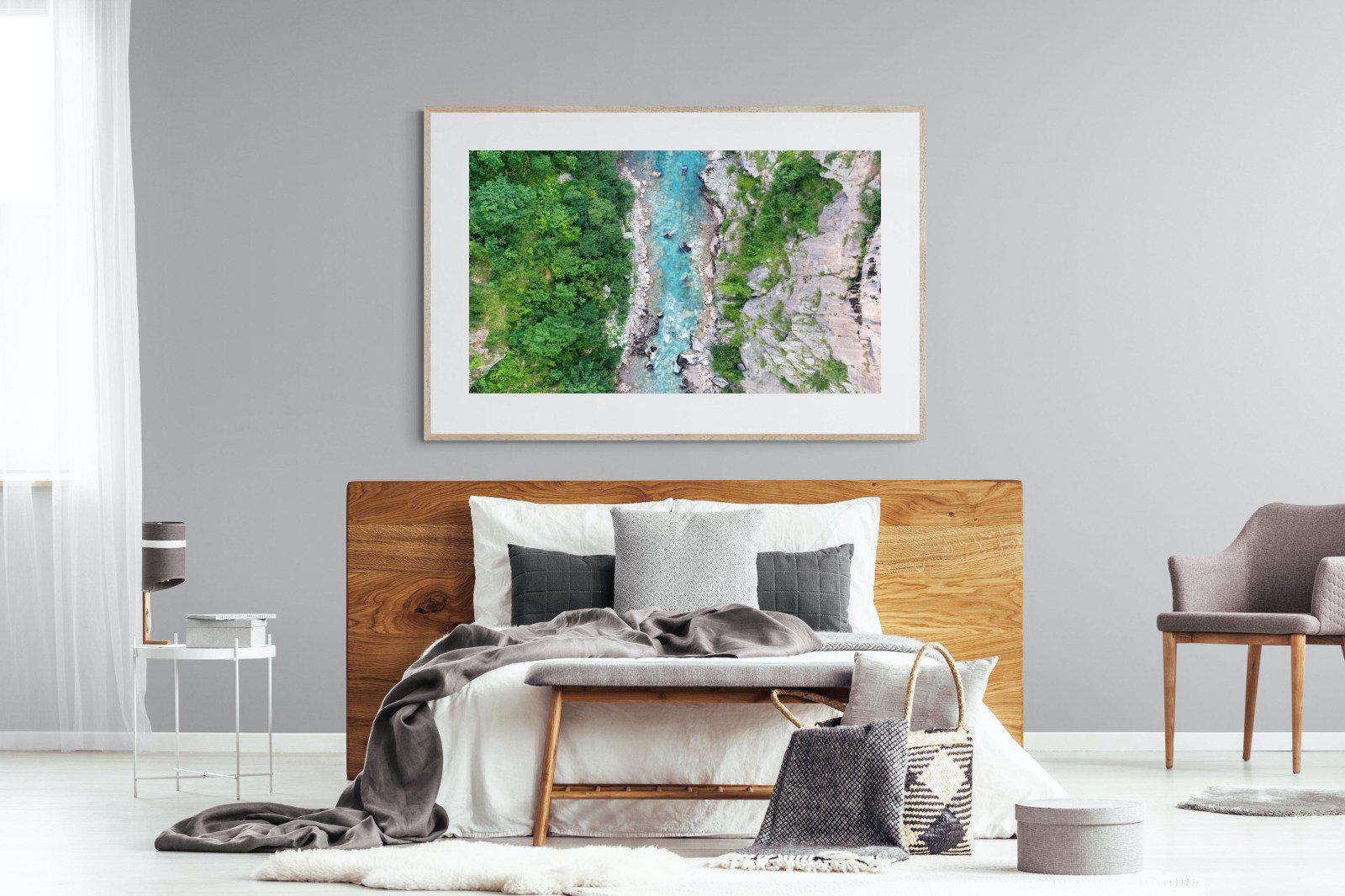 Forest River-Wall_Art-150 x 100cm-Framed Print-Wood-Pixalot